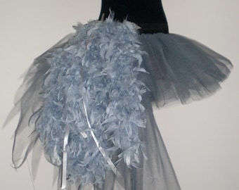 NeW Silver Swan Burlesque TuTu Skirt