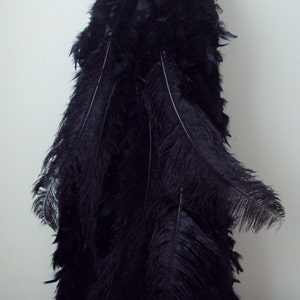 NeW Black Full Length Feather  Burlesque Bustle Belt all sizes at checkout
