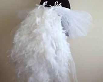 White  Swan Tutu skirt Burlesque  all sizes avaliable  feathers