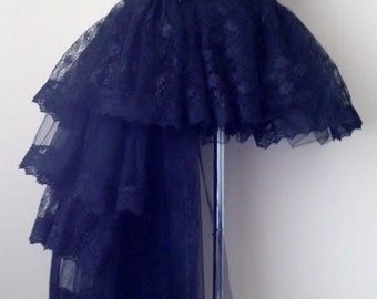 New Black Lace Burlesque Tulle  Bustle Skirt all sizes at checkout