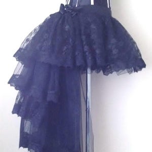 New Black Lace Burlesque Tulle  Bustle Skirt all sizes at checkout