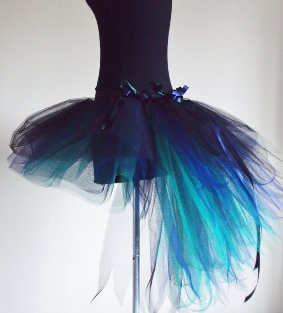 Black and Turquoise Burlesque Tutu Black and Turquoise Burlesque Tutu