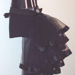 Black Steam Punk Burlesque Bustle Belt all sizes available