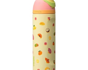Owala FreeSip Stainless Steel Water Bottle - Just Ripe Edition, 2026 Summer Washable Reusable Hydrate Gift, Kitchenware Drinkware Tumbler