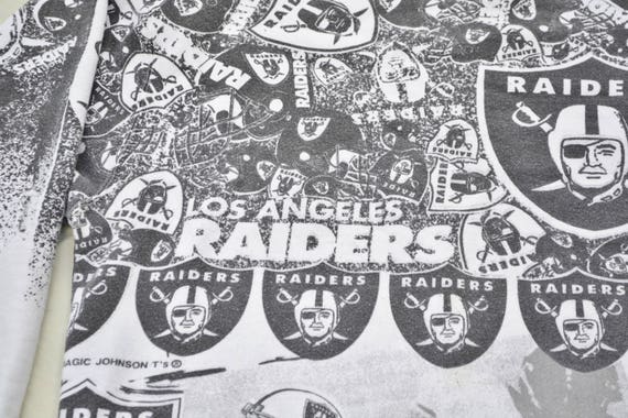 Rare Los Angeles Raiders All Over Print Sweatshir… - image 2