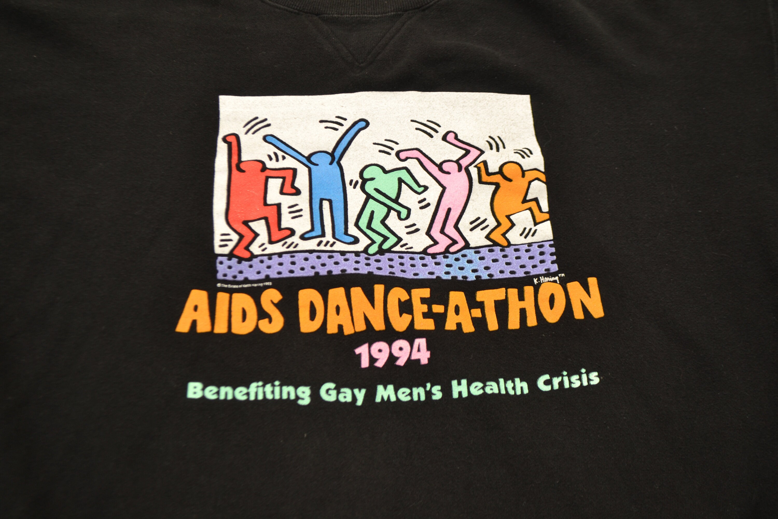 品揃え豊富で Dance-a-thon Aids 1994 Rare Keith Shirt Sweatshirt Haring トップス