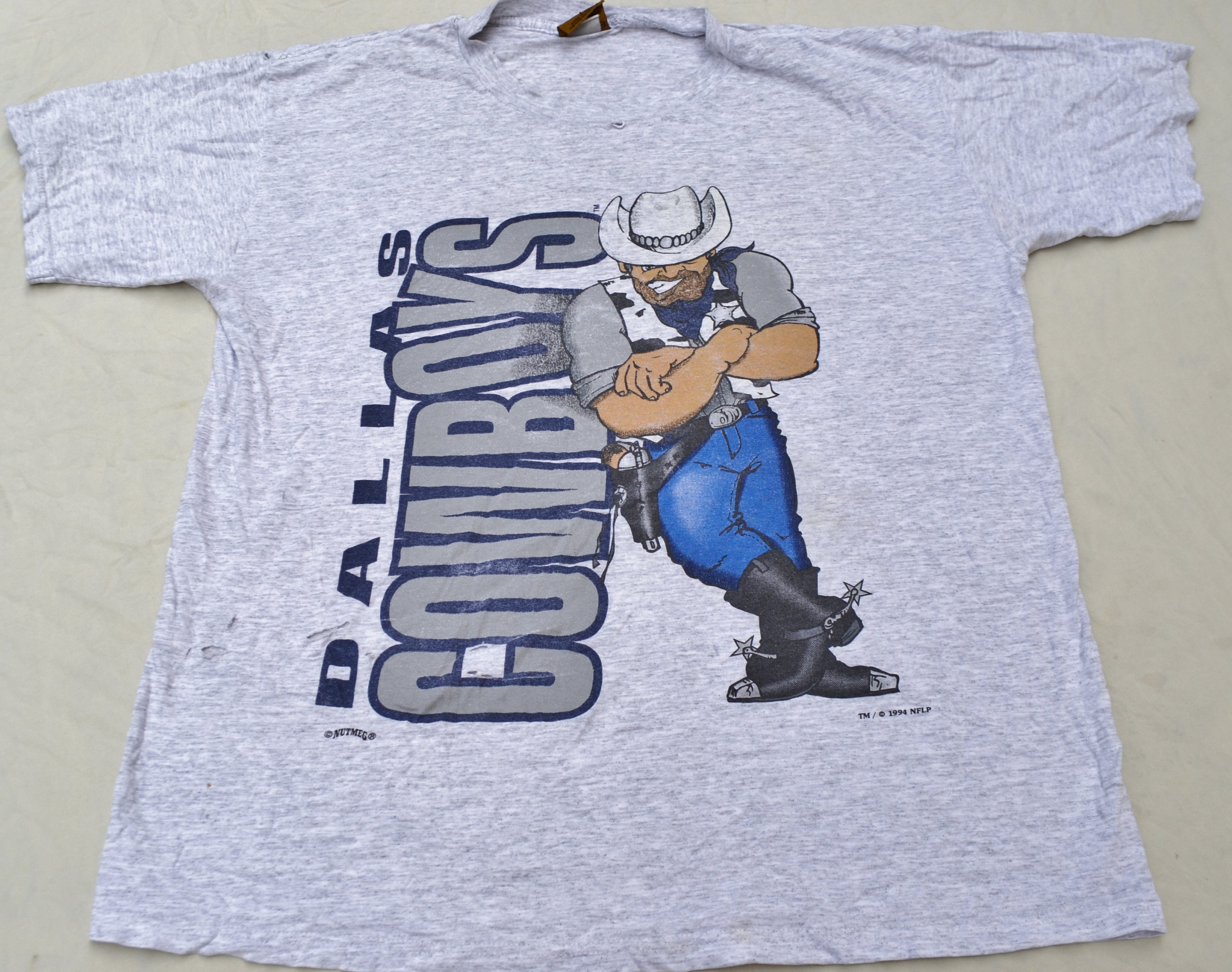 Thrashed 1994 Dallas Cowboys Shirt T-shirt Size L Sleeve Football
