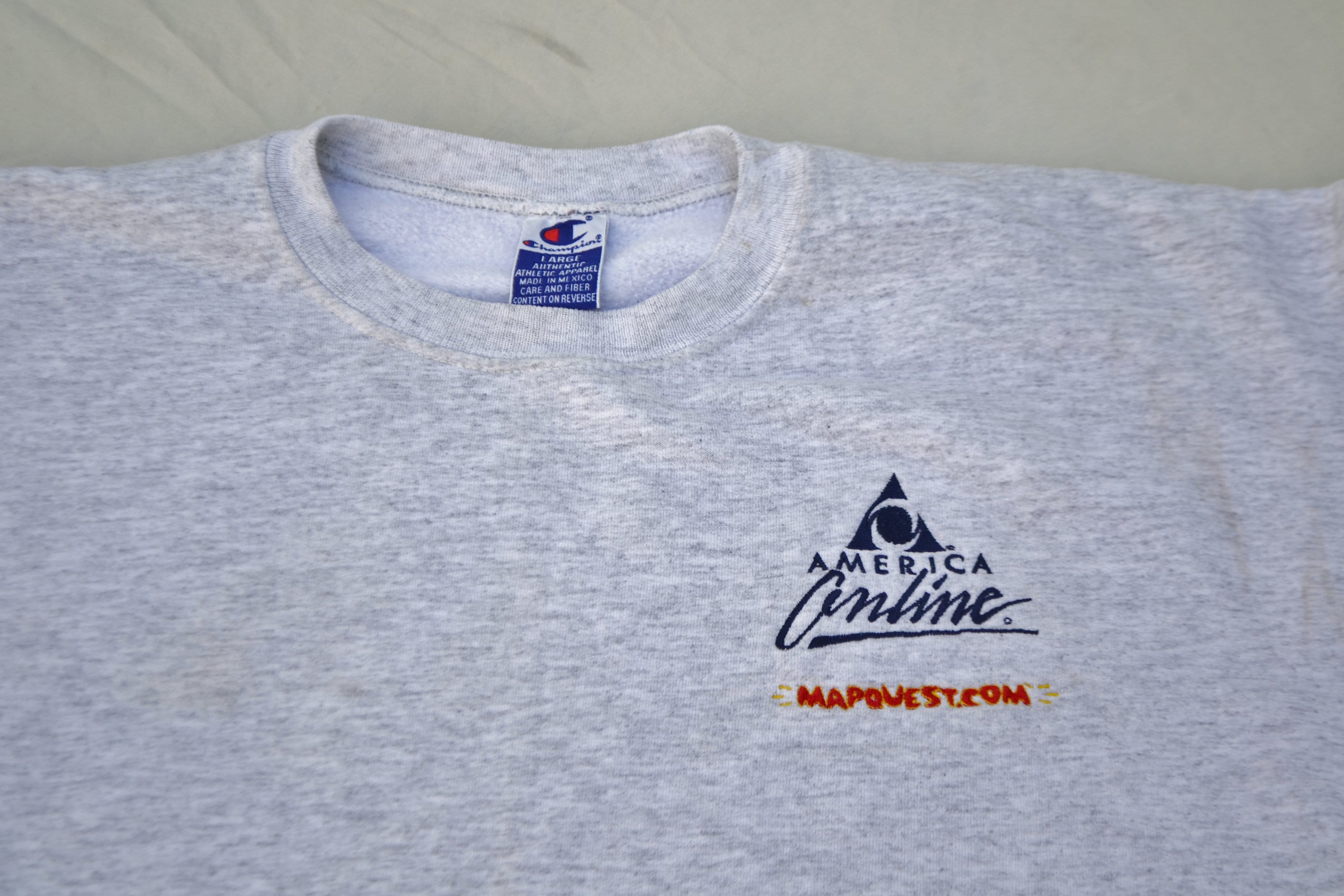 90's AOL America Online Champion Sweatshirt Sweater Shirt 90's AOL America Online Champion Sweatshirt Sweater Shirt