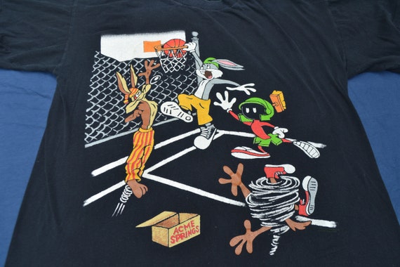 90's Loony Tunes Space Jam Two Sided Shirt T-Shir… - image 4
