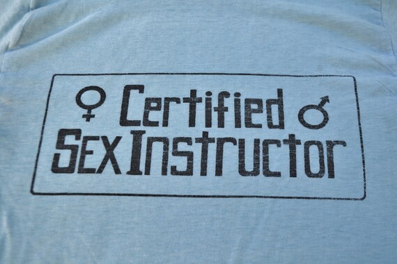 80's Certified Sex Instructor Funny Sex Shirt Scie