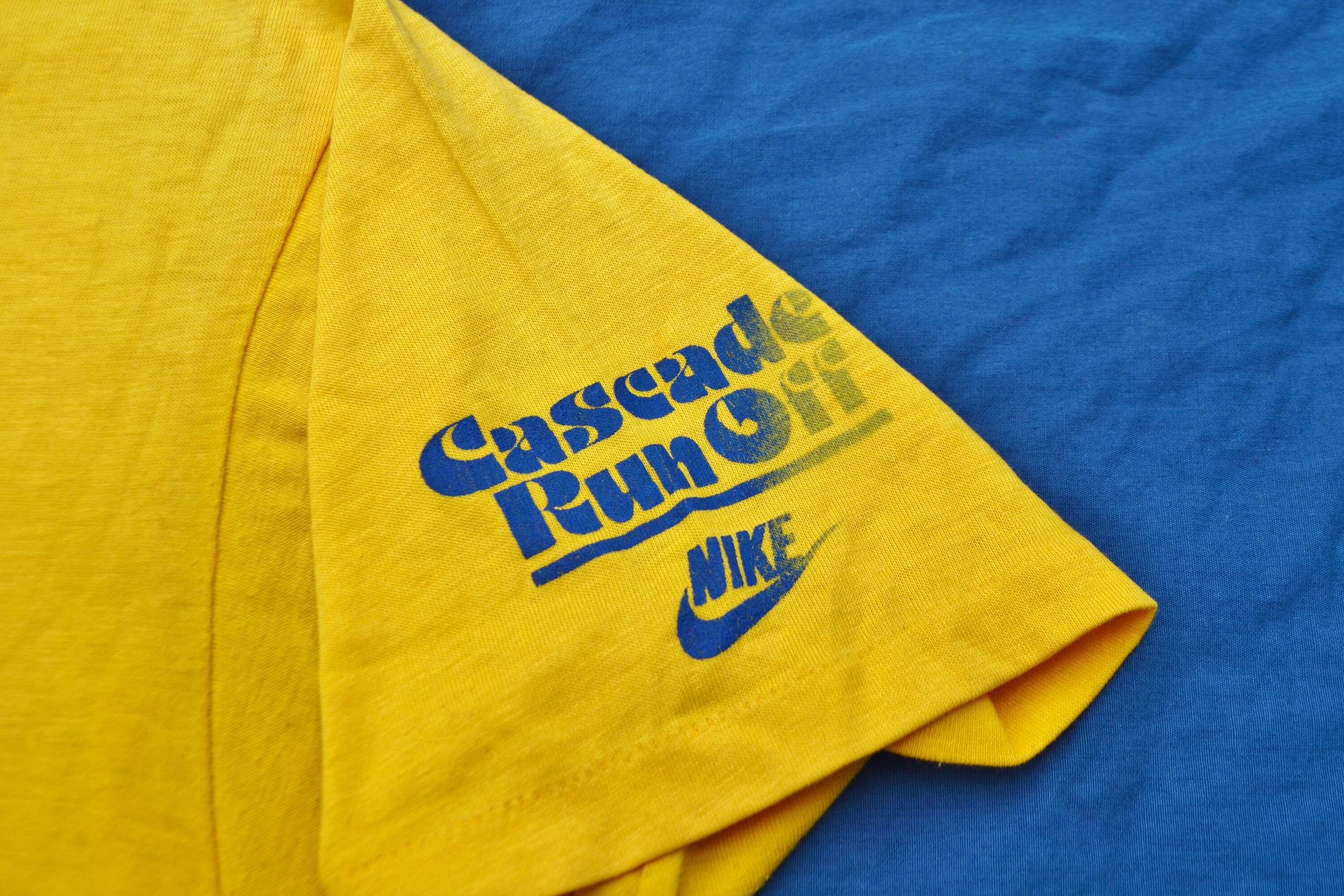 Rare 1980 Nike Geisha Cascade Run off Race T-shirt Size M/S