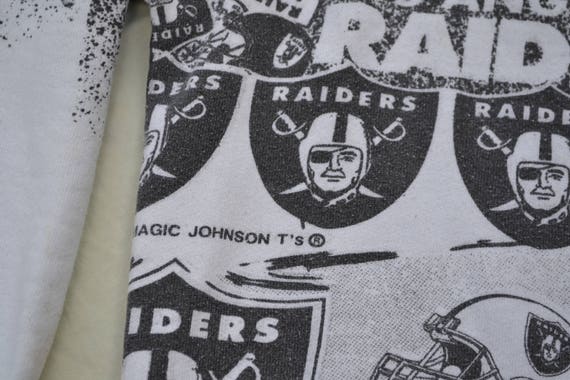 Rare Los Angeles Raiders All Over Print Sweatshir… - image 5