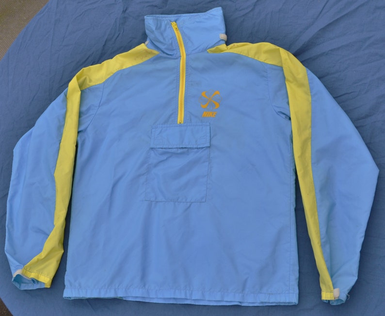 Nike 70's 80's Pinwheel Pull Over Track Jacket Blue - Etsy