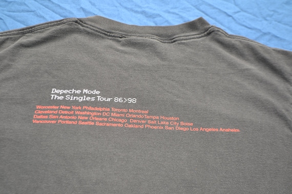 1998 Depeche Mode 101 The Singles Tour Shirt Size