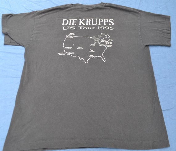 1995 Die Krupps Us Tour Shirt Size L EBM Synth El… - image 5