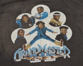 Ultra Rare 80's Grandmaster Flash Tour Shirt Hip Hop Shirt Size Large T-Shirt Rap Public Enemy Run DMC Beastie Boys Grand Master 80's