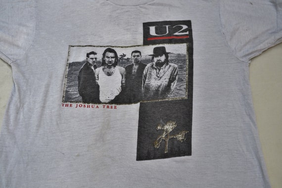 Zeldzame 80 's U2 Promo Joshua Tree met of zonder je Shirt T-Shirt maat L 50/50 Pop Rock T-shirt Bono powerpop Kleding Gender-neutrale kleding volwassenen 