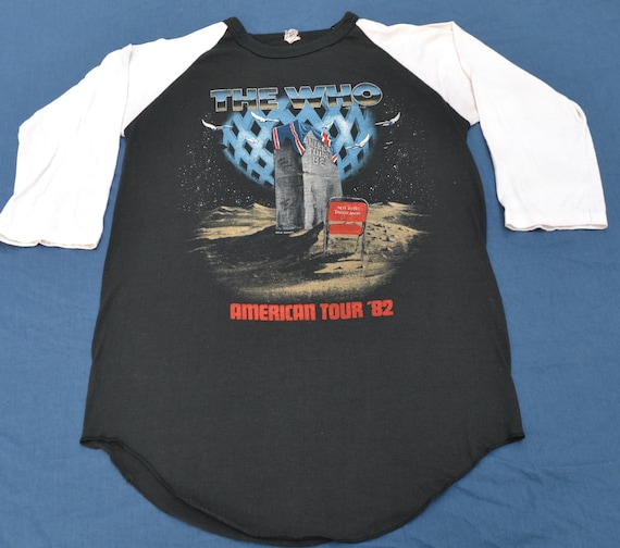 1982 the Who American Tour Shirt Jersey T-shirt Vintage Rock