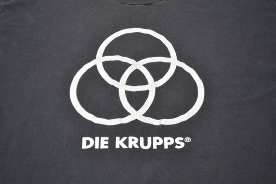 1995 Die Krupps Us Tour Shirt Size L EBM Synth El… - image 3