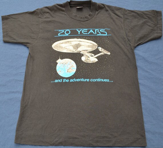 Vintage 1986 Star Trek The Final Frontier Shirt Size L Tee Etsy
