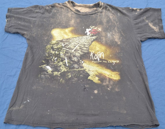 Thrashed Korn Follow The Leader Shirt Vintage T-S… - image 2