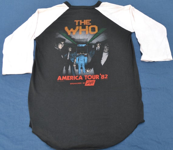 1982 The Who American Tour Shirt Jersey T-Shirt V… - image 5