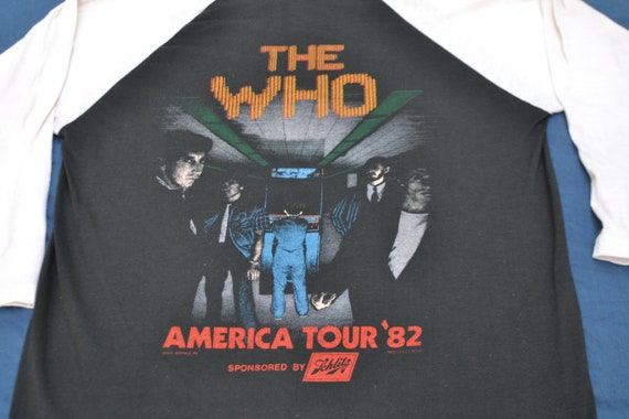1982 The Who American Tour Shirt Jersey T-Shirt V… - image 6