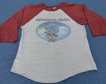 Seltene 1981 dankbar Tot Alton Kelley Art Shirt Rose Größe M Phish Stoner T-Shirt Hippie Jerry Garcia San Francisco Reise