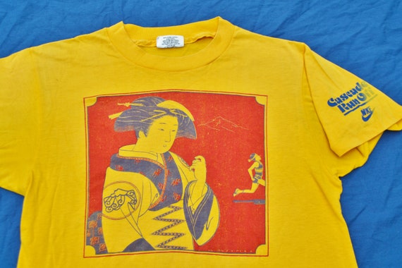 Rare 1980 Nike Geisha Cascade Run off Race T-shirt Size M/S | Etsy