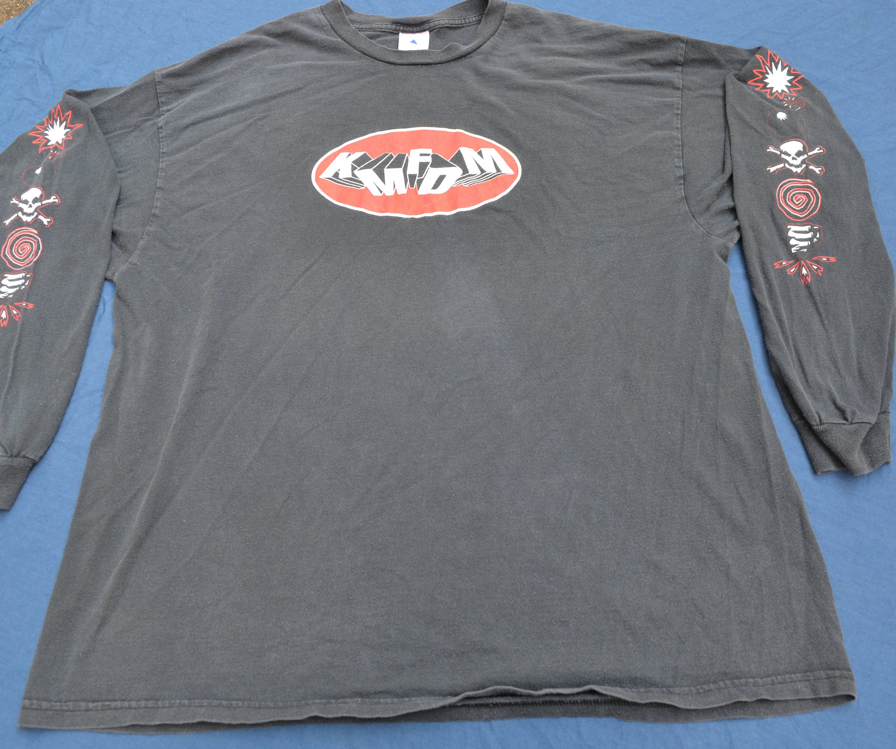 1997 KMFDM Tour Shirt Long Sleeve Size 