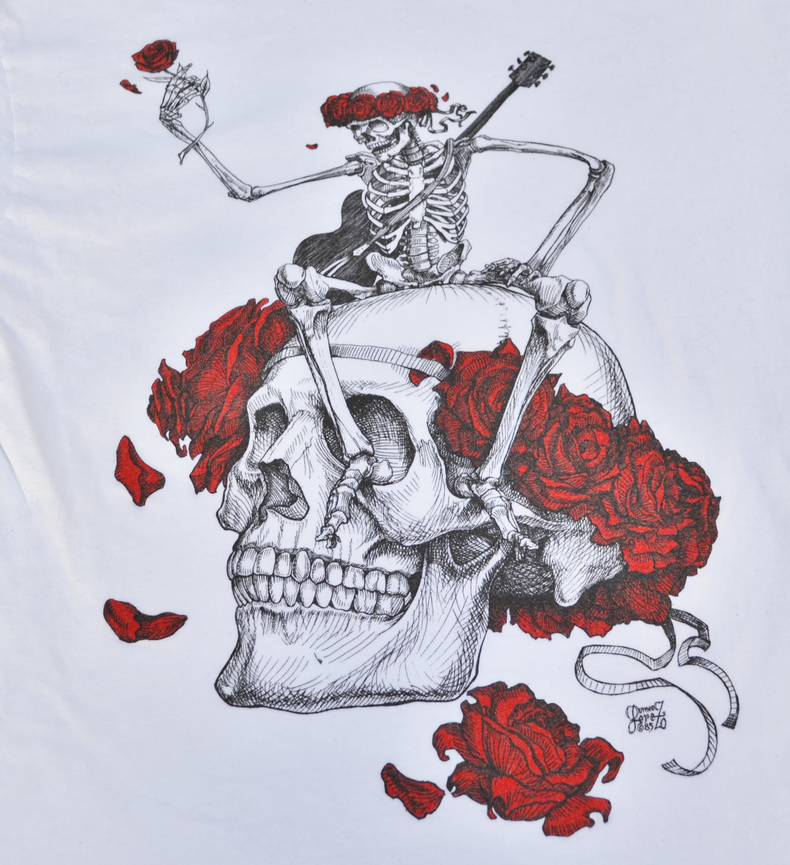 ©️1985 Grateful Dead Vincent Perez 古着Tシャツ Vintage 1985 Grateful Dead Perez Eagle Concert T Shirt White