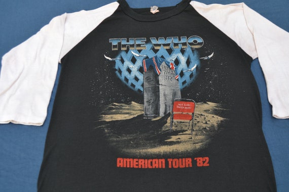 1982 The Who American Tour Shirt Jersey T-Shirt V… - image 2