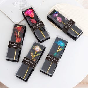 Galaxy Rose with Gift Box, Forever Bloom, Iridescent Petals, Timeless Symbol