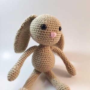 Crochet Stuffed Bunny Rabbit Toy-Crochet Bunny-Amigurumi Rabbit-Crochet Rabbit Toy-Amigurumi Bunny-Crochet Bunny Gift-Crochet Bunny Animal