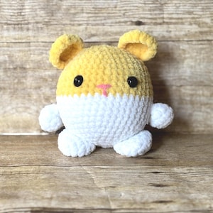 Crochet Hamster Plushie – Amigurumi Hamster Toy – Handmade Stuffed Animal – Cute Kawaii Hamster Gift – Small Animal Lover Gift