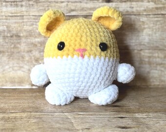 Crochet Hamster Plushie – Handmade Amigurumi Stuffed Animal Toy