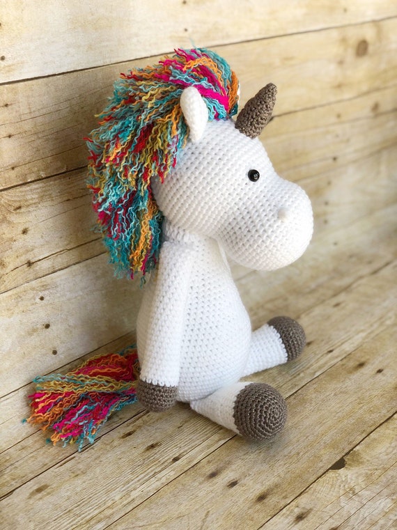 crochet unicorn doll