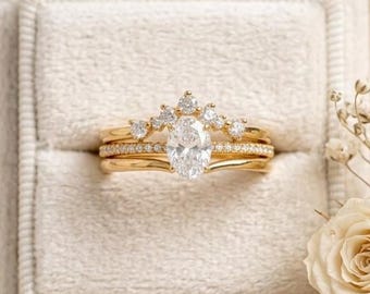 Anillos de compromiso ovalados, anillos de compromiso, joyas de novia, anillos apilables, anillos de diamantes, anillos de compromiso