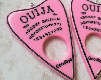 5 pieces 6cm Ouija Pendant Ouija Charm Ouija Planchette Resin Charm Pink Pendant Resin pendant Pink CHARM OUIJA PENDANT