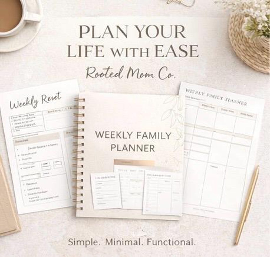 Daily Reset Planner Printable | Minimalist Daily Planner PDF ...
