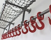 Lewis Industrial Dark Steel Pipe Luggage and Coat Rack - as featured on "BBCs Master Chef - The Professionals 2014"  by www.inspiritdeco.com