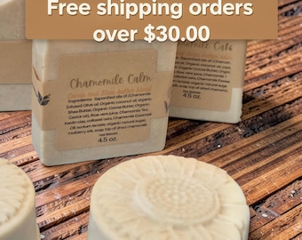 All natural chamomile cold process soap