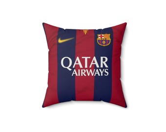 Fc Barcelona Luis Suarez Jersey Pillow 14" x 14"