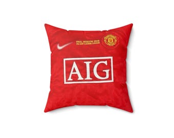 Cristiano Ronaldo Manchester United Jersey Pillow 2008 14" x 14"