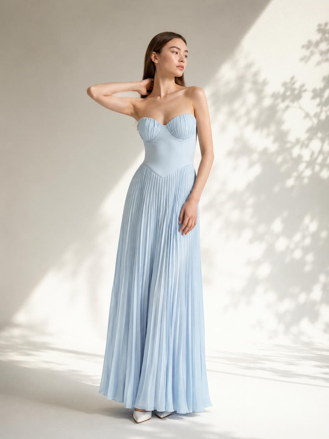 blue and white strapless dress Sorbet Strapless Mini Dress Blue L main image 0