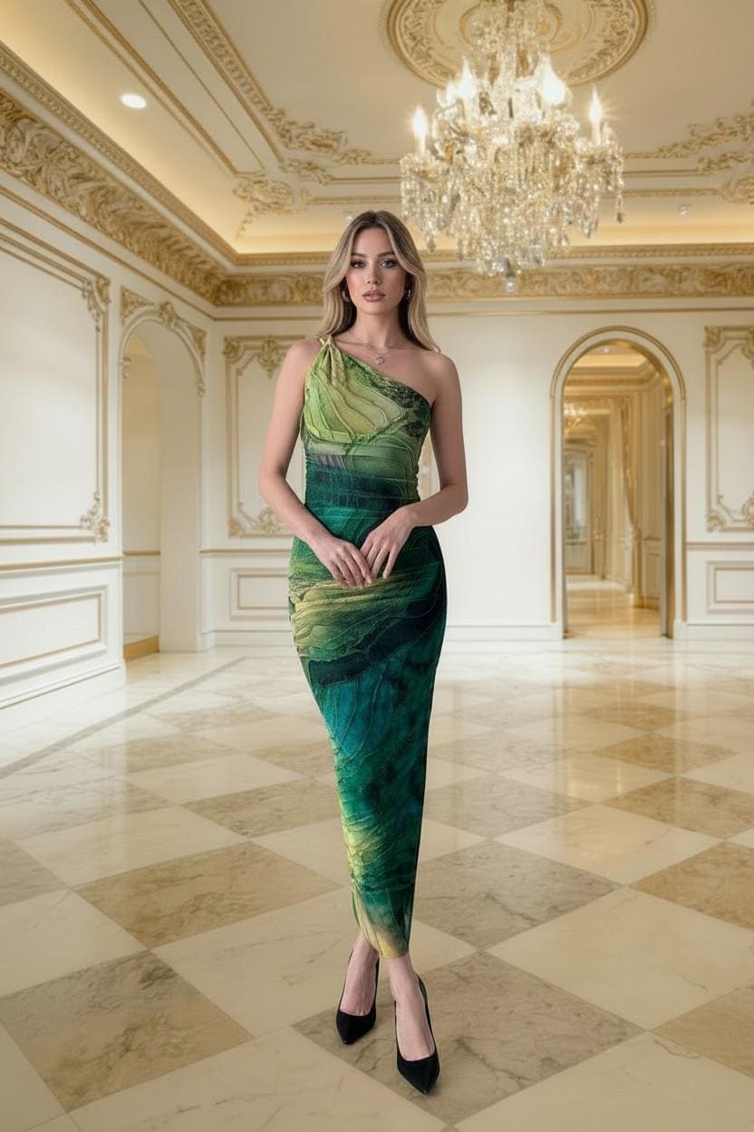 Green Marble Dress - Etsy