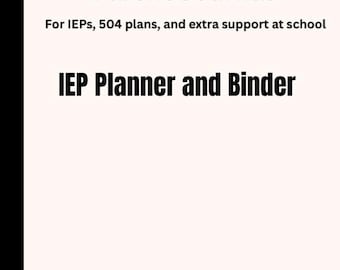 IEP Planner and Binder for Parents | Special Education Organizer (Digital Download)