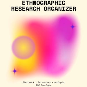 Modelo de Organizador de Pesquisa Etnográfica | Planejador de Trabalho de Campo | Kit de Ferramentas para Pesquisa Qualitativa | Arquivo PDF | Anotações de Entrevistas e Observações