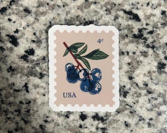 blueberry stamp sticker | waterproof | handmade | buy 3 get 1 free