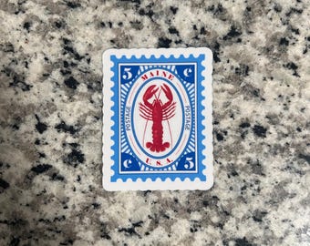 lobster stamp sticker | waterproof | handmade | buy 3 get 1 free